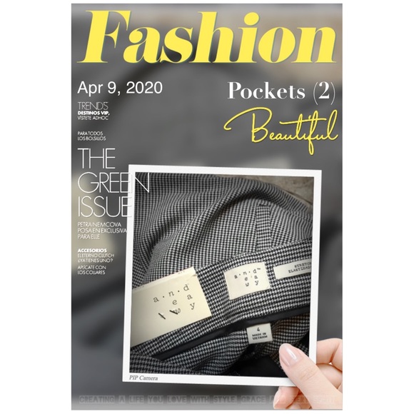 Black|White Houndstooth Kick Flare Crop Ankle Pant - Picture 2 of 8